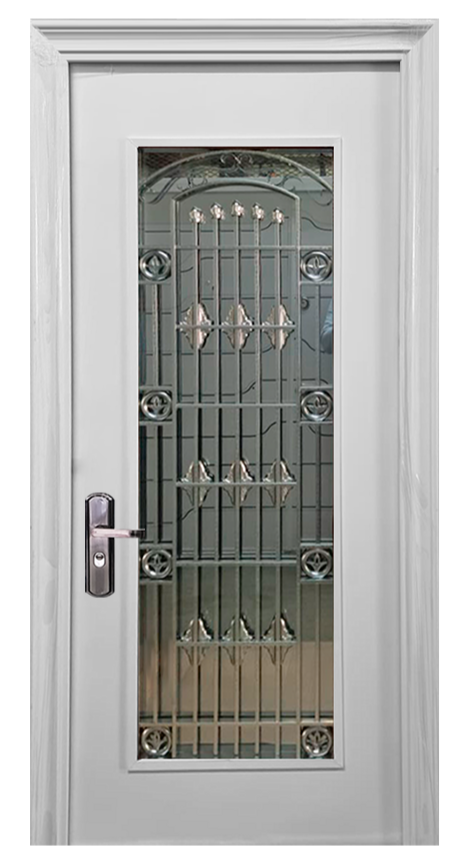 White Metal Security Door 0.97mx 2.13m