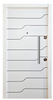 White Metal Security Door 1.00mx 2.14m