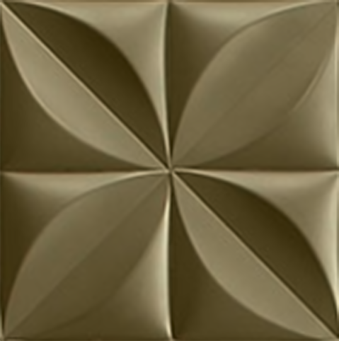 Panel 3D De Pvc 50X50 cm Dorado