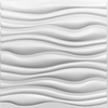 Panel 3D De Pvc 50X50 cm Blanco Mate