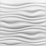 PANEL 3D PVC 500x500mm BLANCO MATE