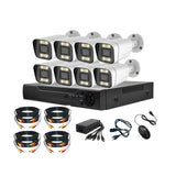 AHD Kit of 8 Cameras 1080P Full Color 