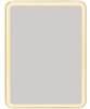 Bathroom Mirror With Led Light 60X80 cm