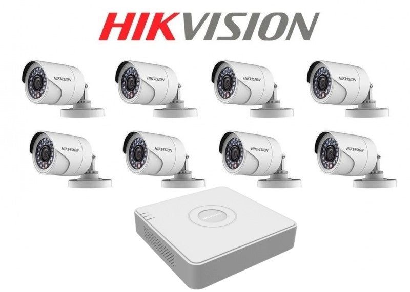 Kit De 8 cámaras 1080P HikVision