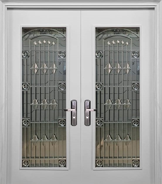 White Double Metal Security Door 1.60mx 2.15m