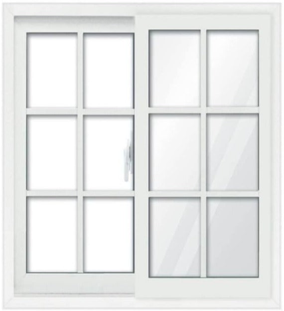 PVC French Window 90X120 cm