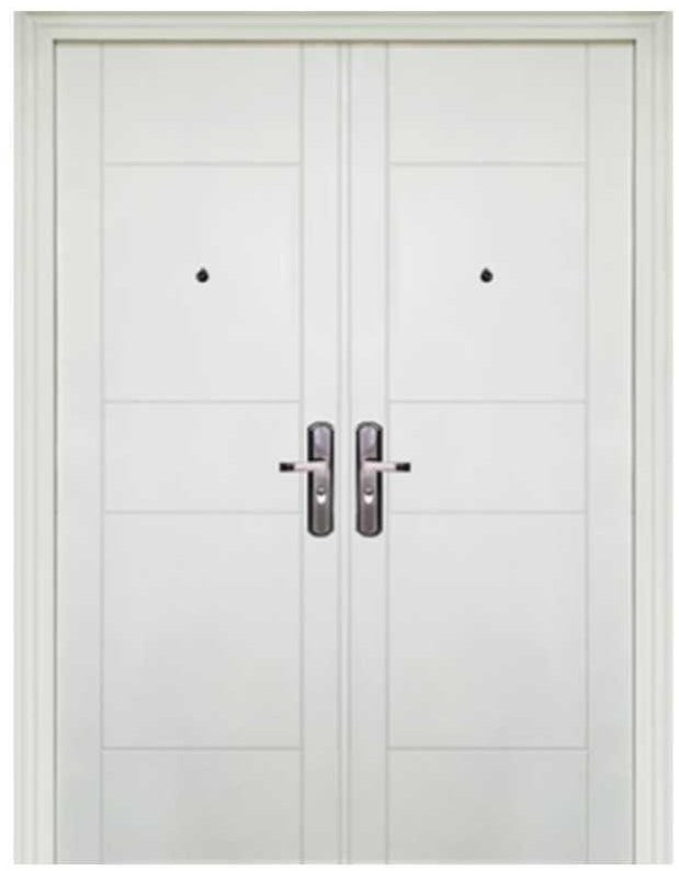White Double Metal Security Door 1.50mx 2.15m